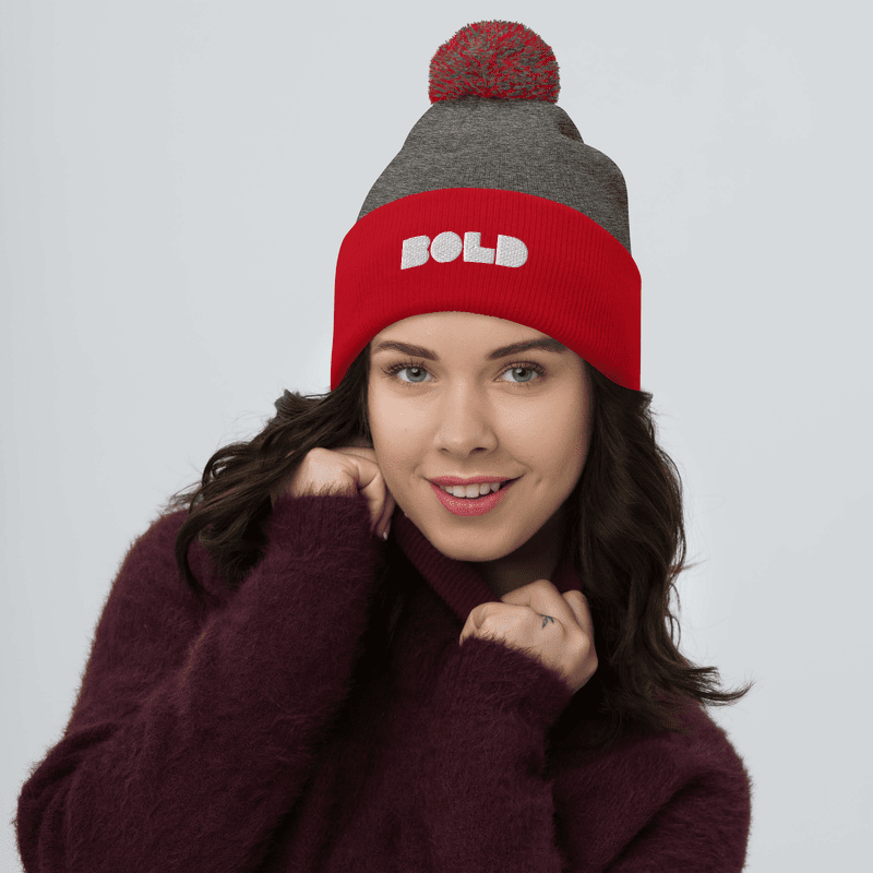 Pom-Pom Knitted Beanie